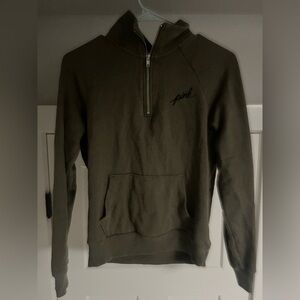 Victoria's Secret PINK Zip-Up Sweater in Olive